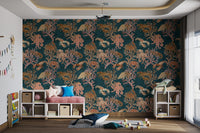 Sophisticated Coral Kingdom wallpaper for ocean-inspired decor.
