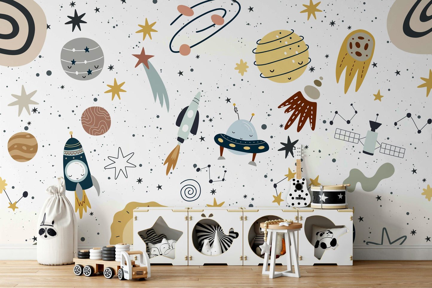 The image is suitable for a children's room or a playroom.

