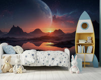 Cosmic Dusk Wall Mural