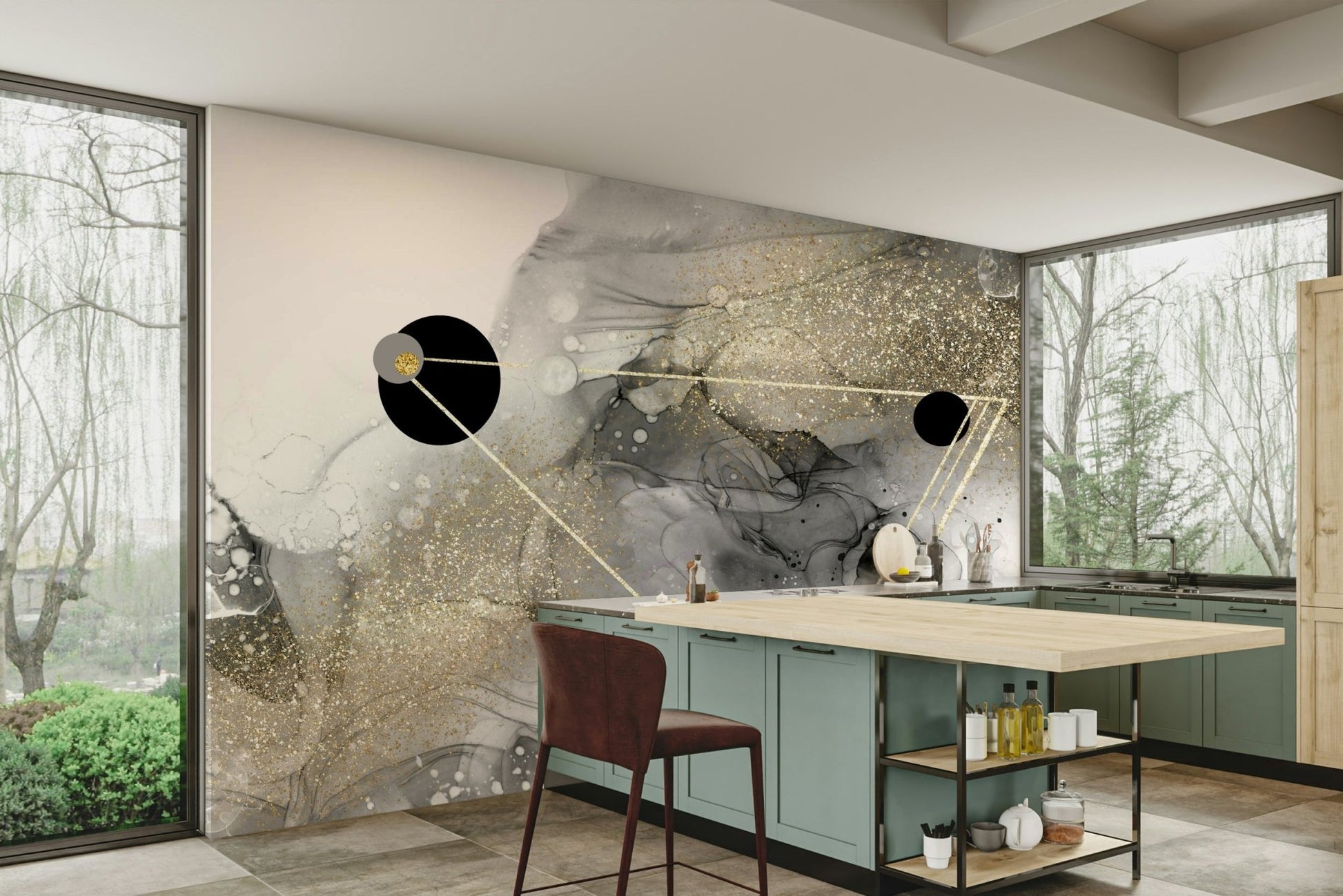 Celestial Cosmic Dust Mural bringing the cosmos to walls

