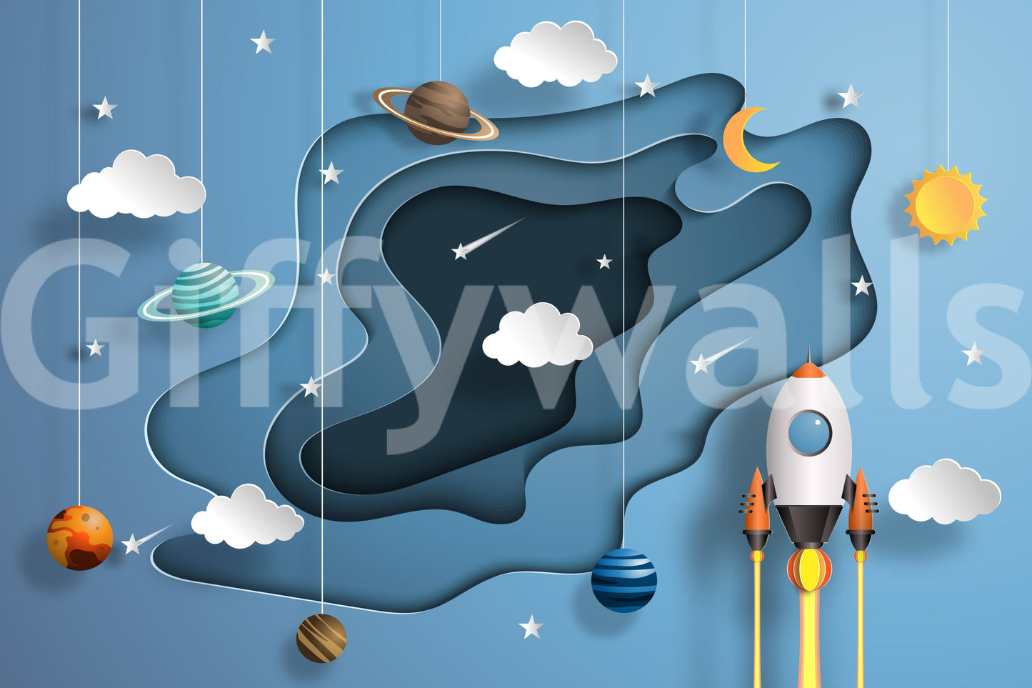 The image provides a sense of vastness and tranquility.
