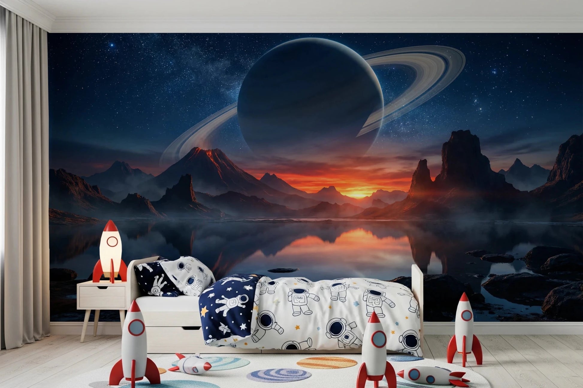 Cosmic Reflection Wall Mural