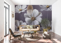 Cosmos Flowers Wall Mural
