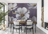 Cosmos Flowers Wall Mural