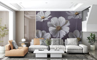Cosmos Flowers Wall Mural