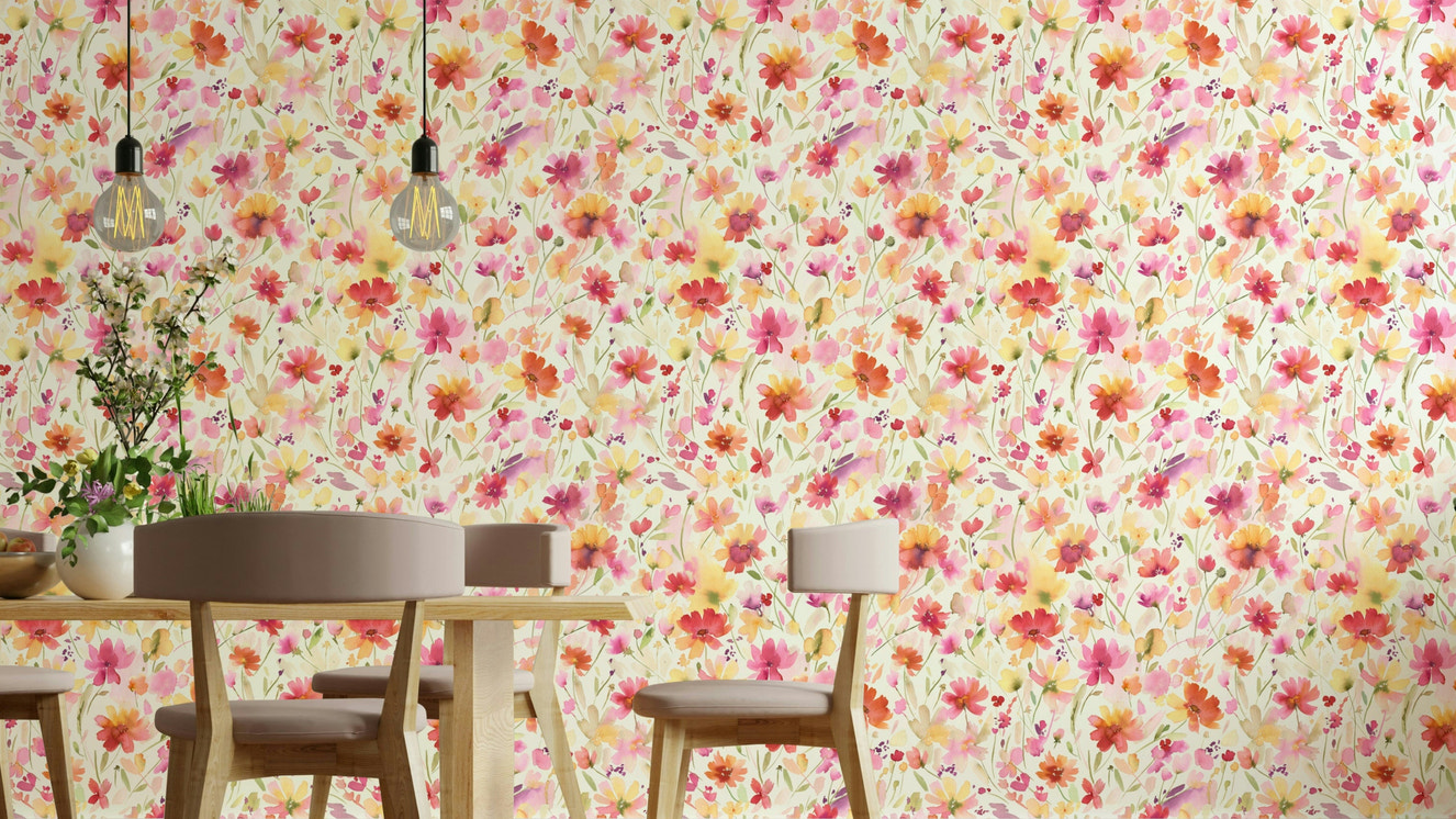 Cosmos Wildflowers Nature Summer  Wallpaper⁠