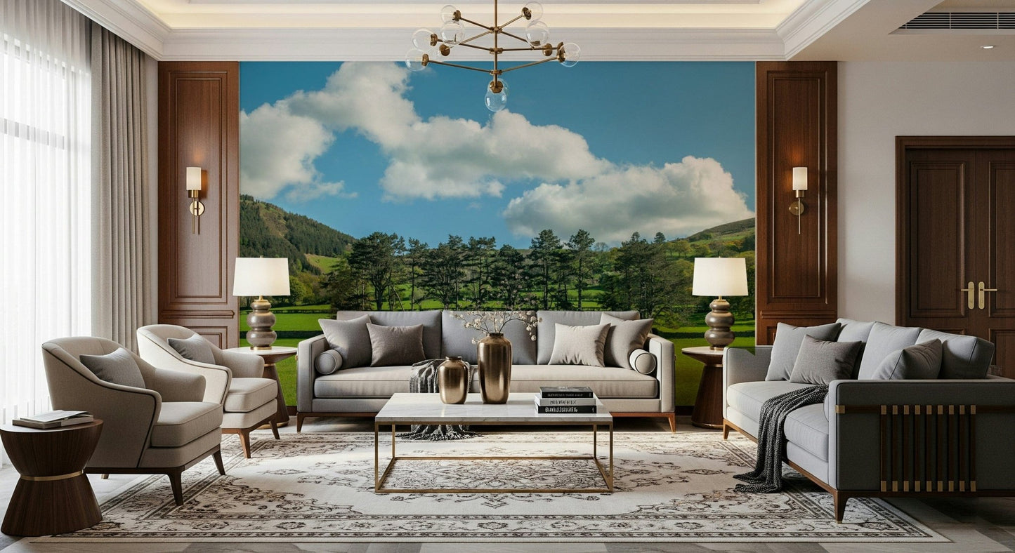 Countryside Meadow Wall Mural