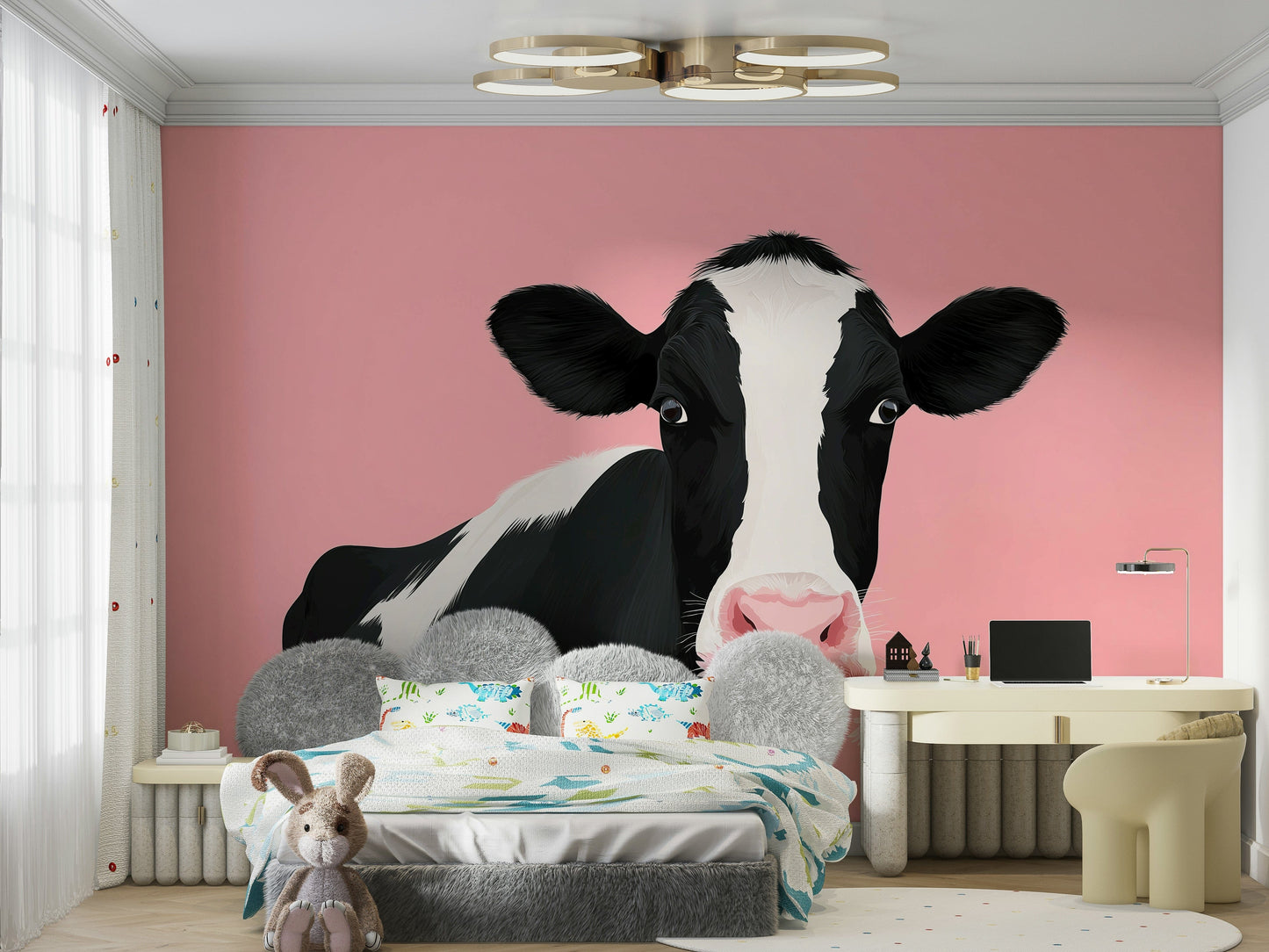 A tasteful retro wall covering.