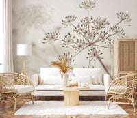 Cow Parsley Sepia Wall Mural