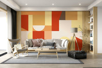 Gentle abstract patterns evoking warmth, relaxation, and homely serenity.