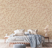 Cream dot wallpaper for nurseries and children’s rooms

