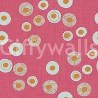 Cozy Scandi Folk Dot Floral Rose Clay - Craft Circle Wallpaper⁠