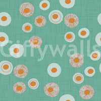 Cozy Scandi Folk Dot Floral Sage Mint - Craft Circle Wallpaper⁠