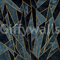 Cracked Nordic ice mural adding natural beauty and texture

