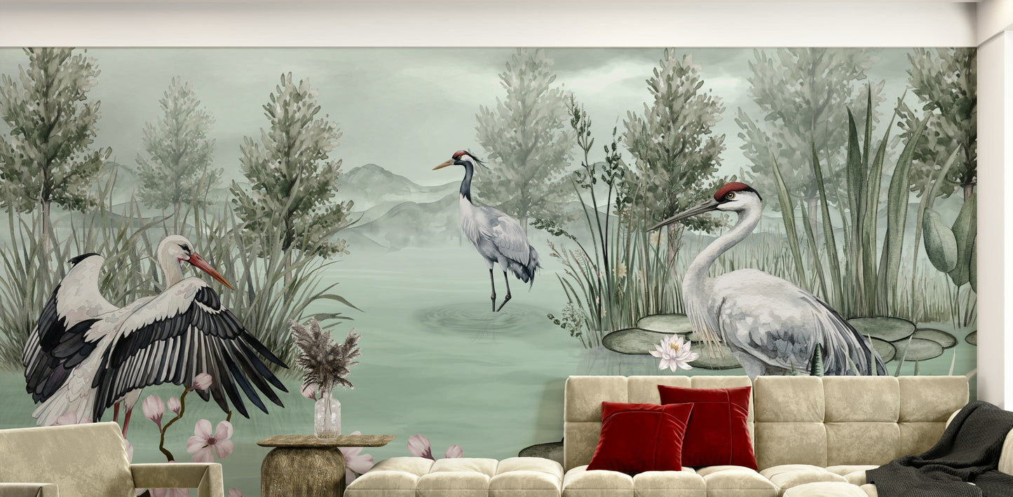 The image feels peaceful and restful.

