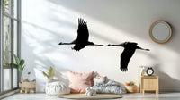A classic crane design wallpaper for walls.

