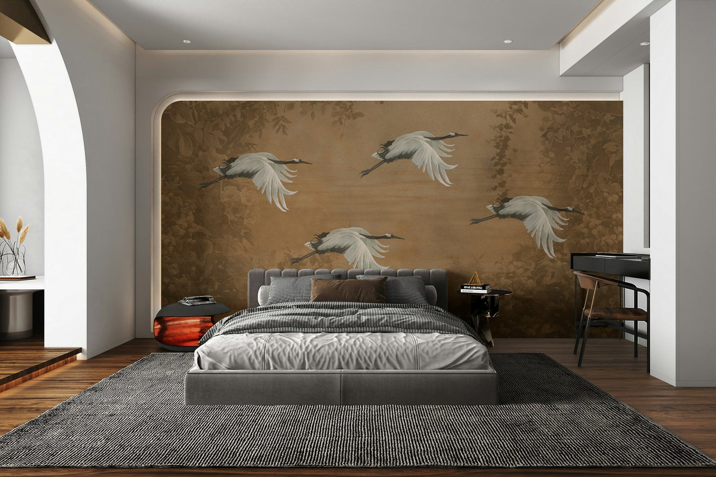 The design feels graceful and peaceful.

