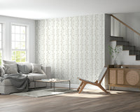 Leaves Cascade Cream earthy tone wall mural design.