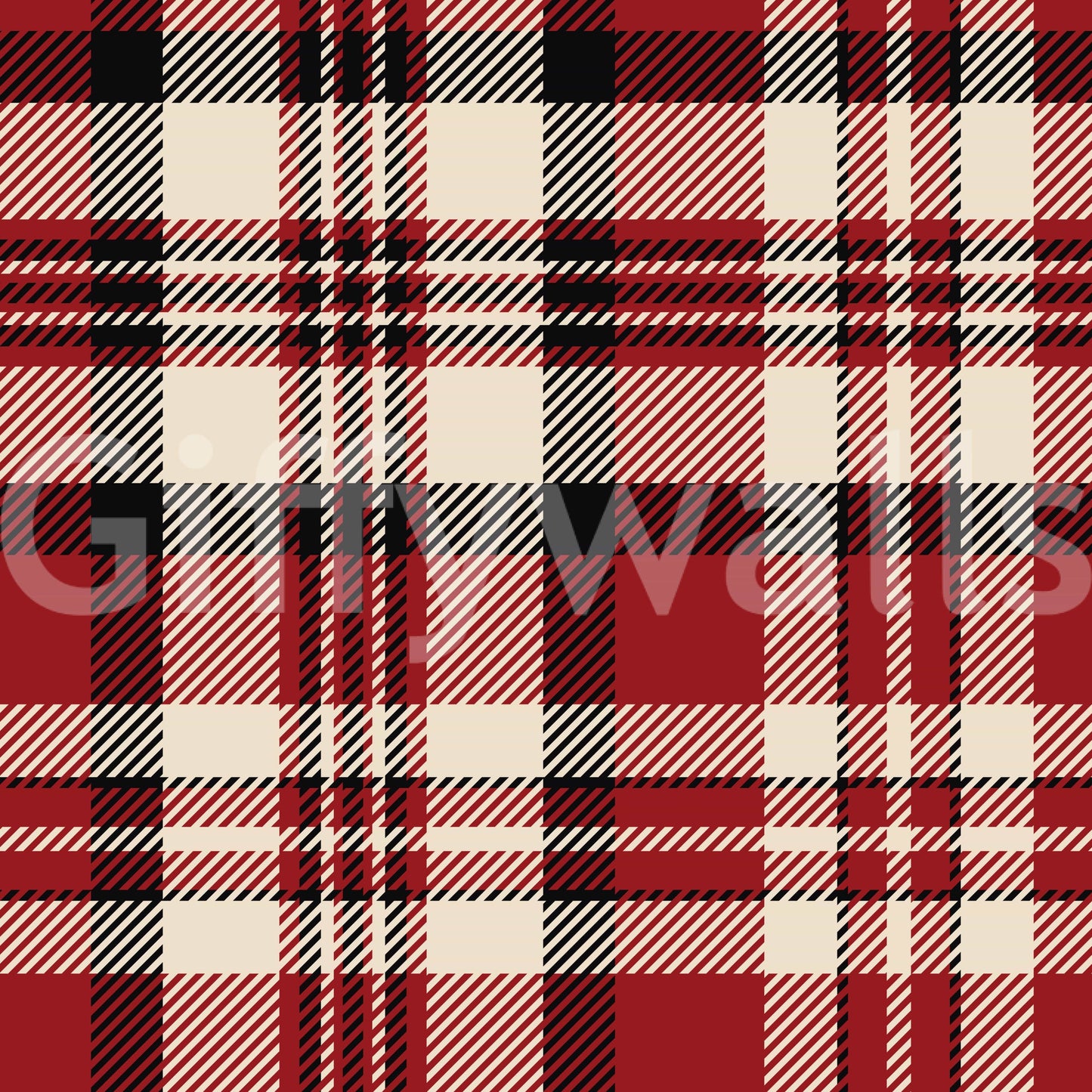 Crimson Plaid Wallpaper⁠