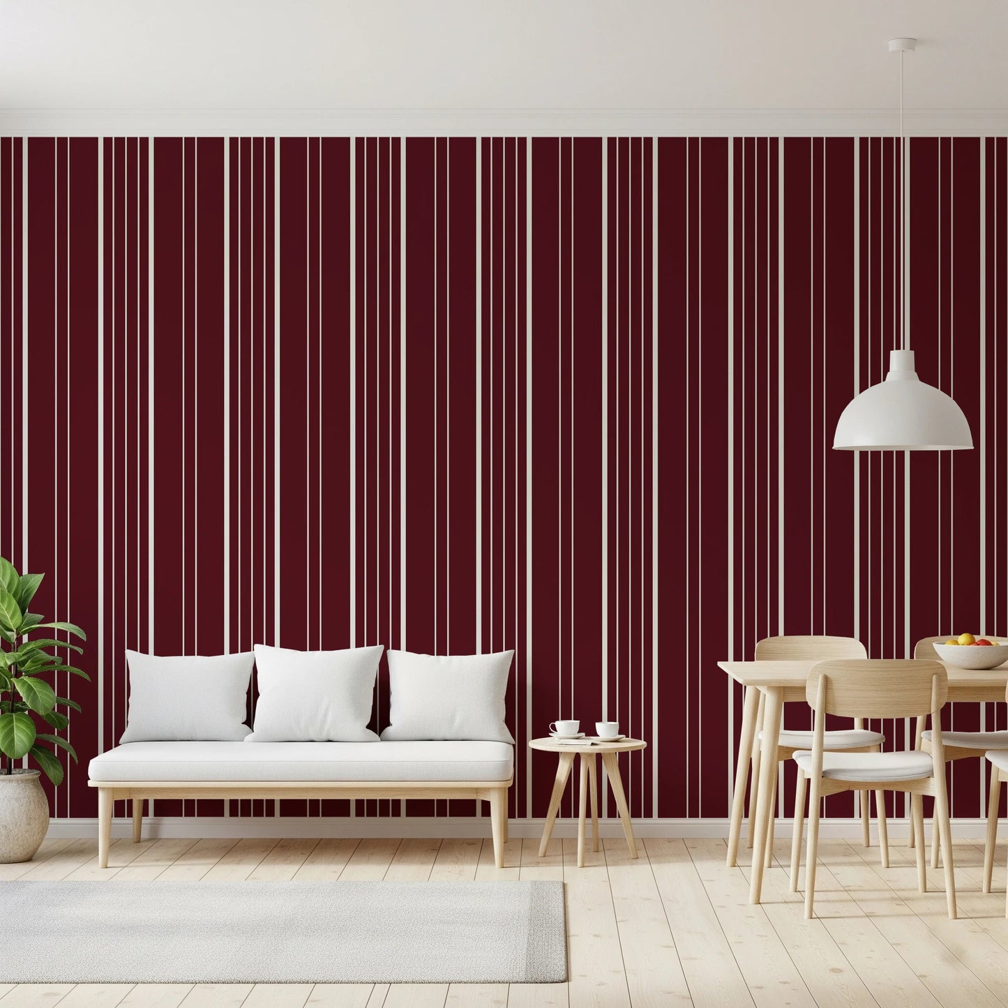 Crimson Stripes Wallpaper⁠