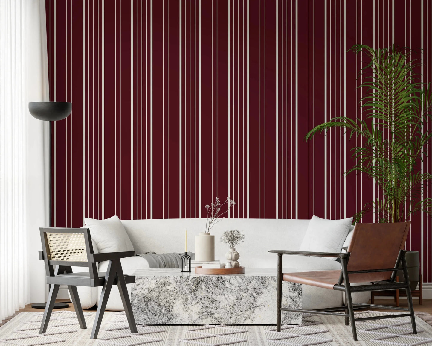 Crimson Stripes Wallpaper⁠
