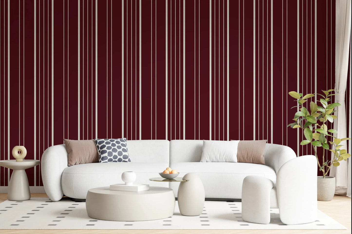 Crimson Stripes Wallpaper⁠