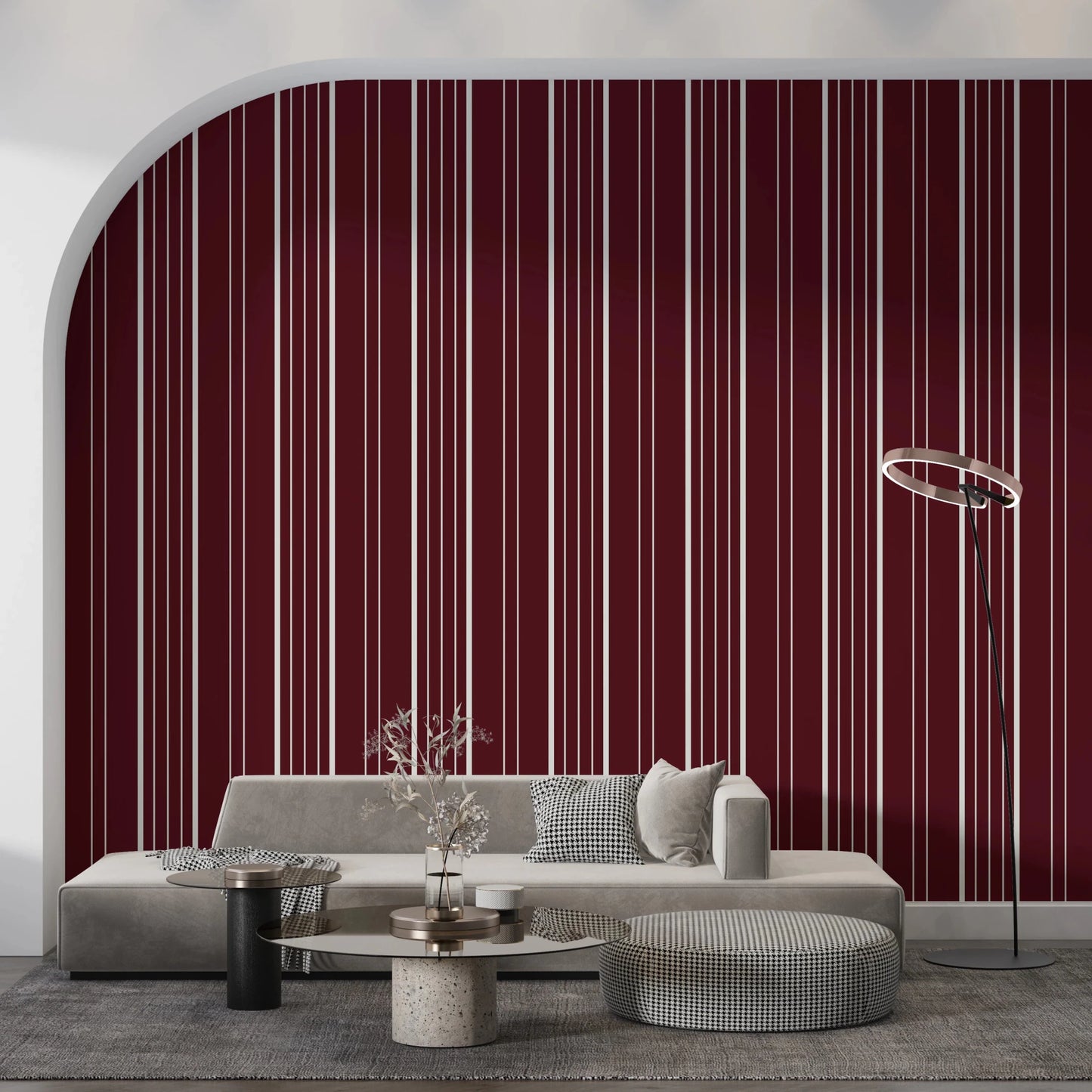 Crimson Stripes Wallpaper⁠