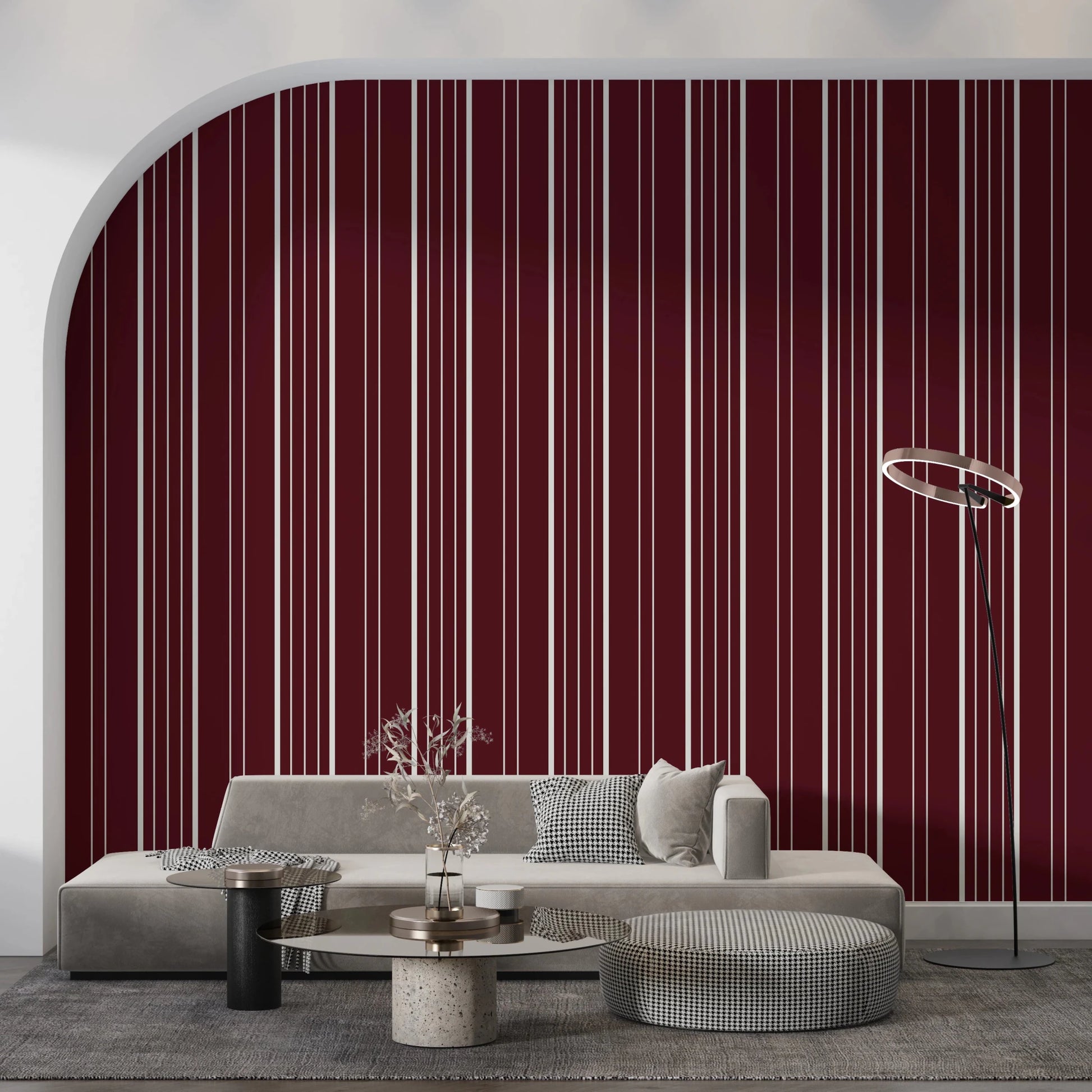 Crimson Stripes Wallpaper⁠