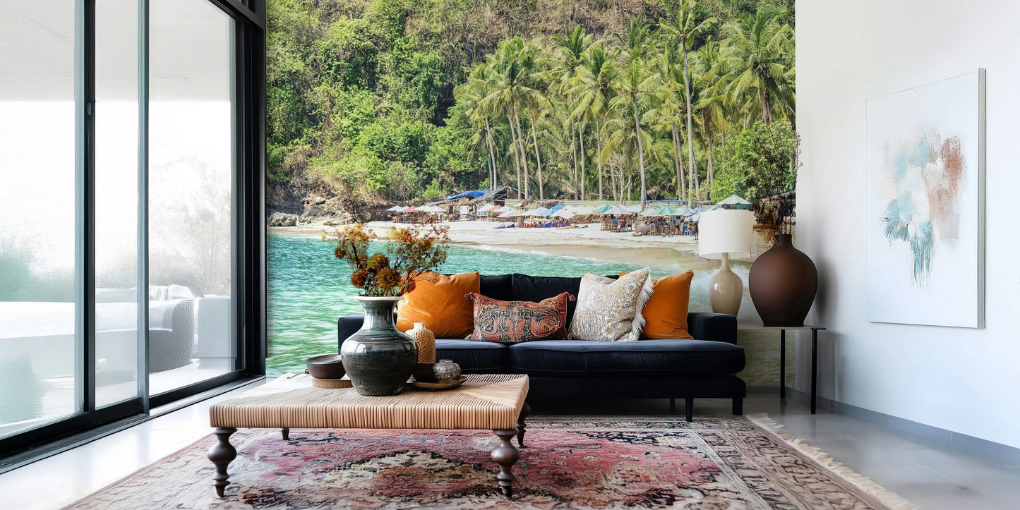 Crystal Bay wallpaper for walls illustrating serene saltwater surf.