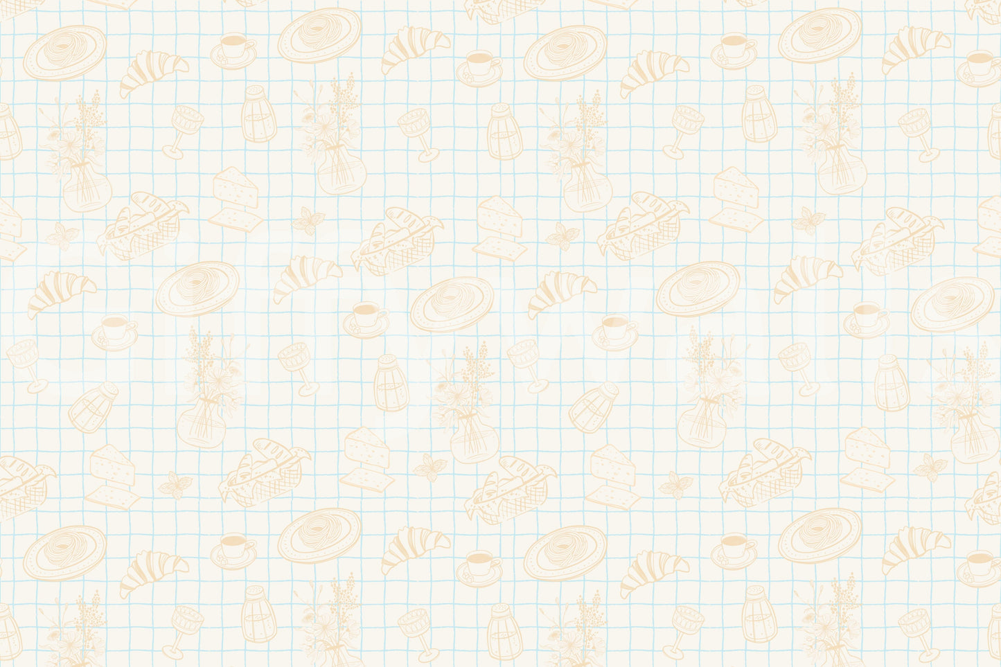 The style is a soft-focus, sketchy illustration.

