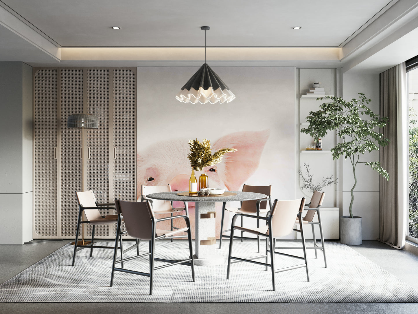 Baby Piglet Wall Mural