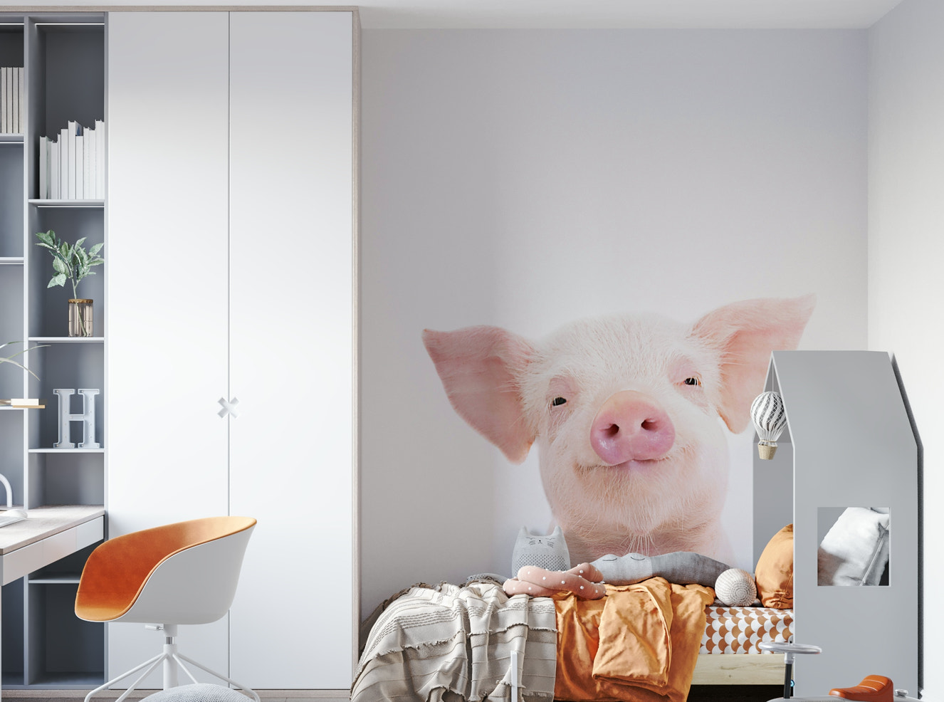Baby Piglet Wall Mural