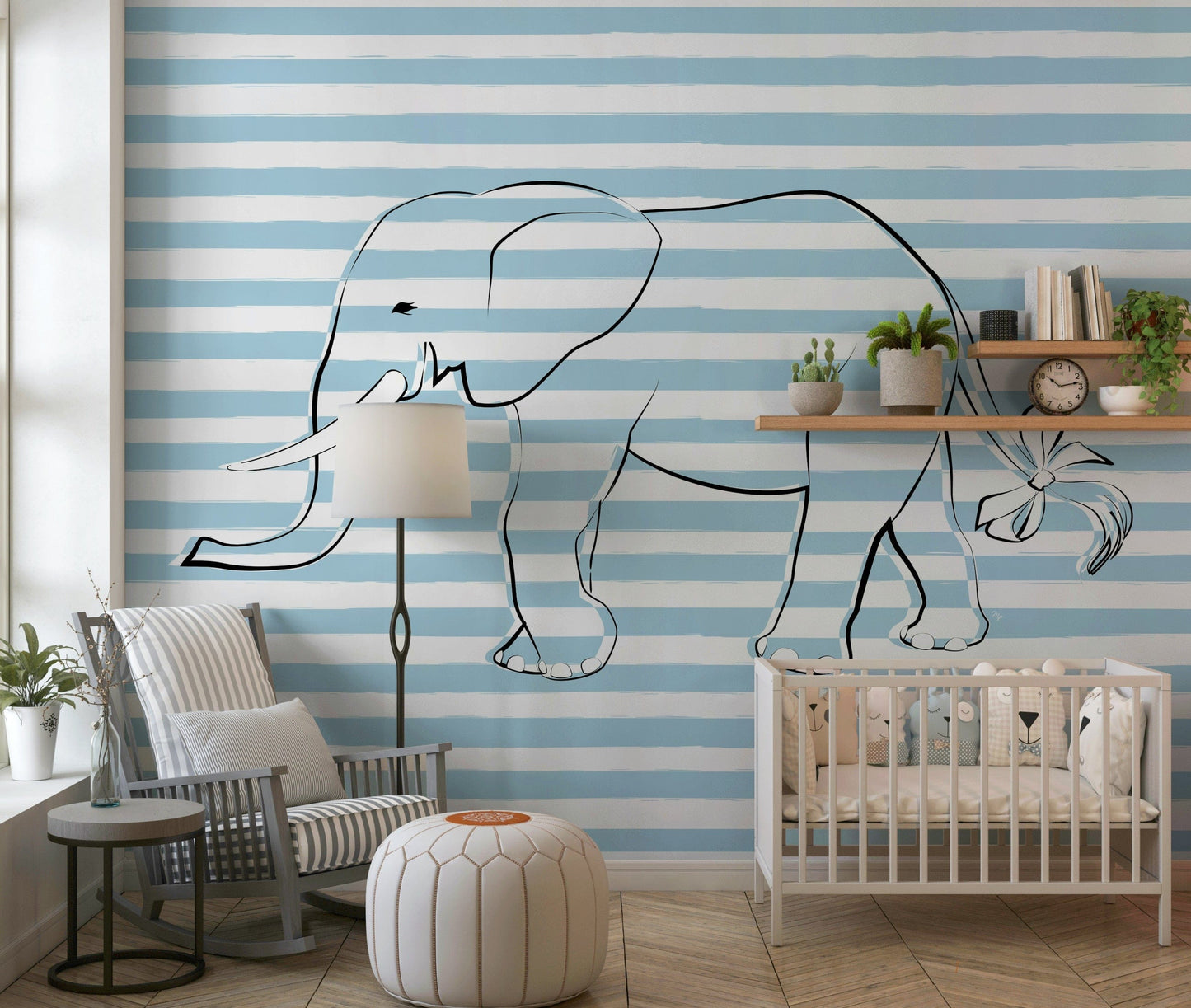 Elephant with a Bow Wall Mural -2643123