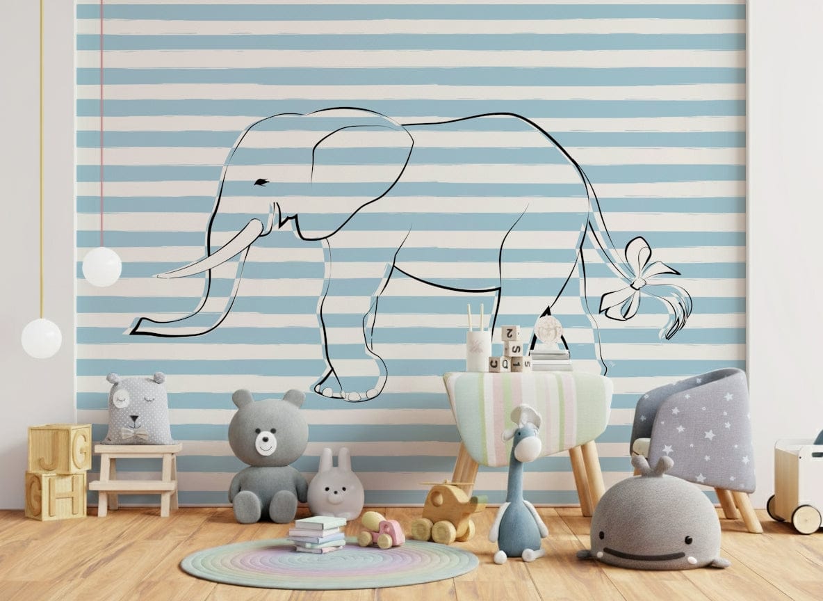 Elephant with a Bow Wall Mural -2643123