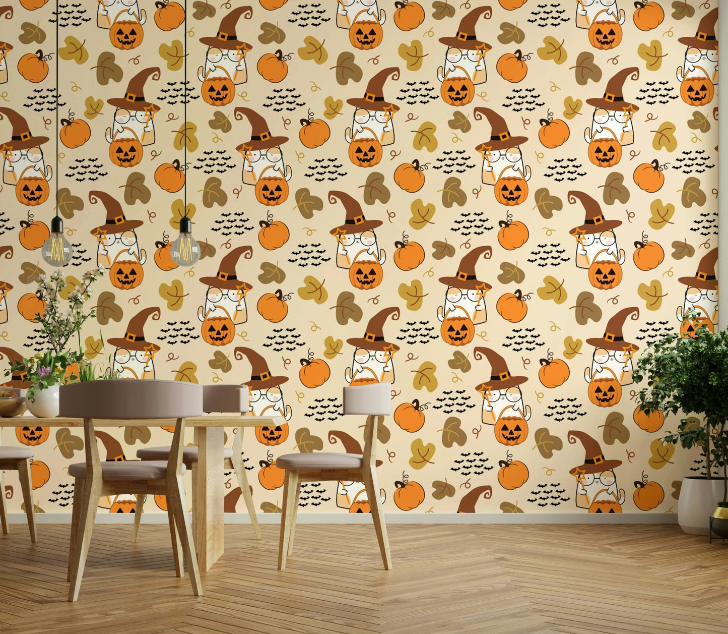 Cute Halloween whimsical wall art.