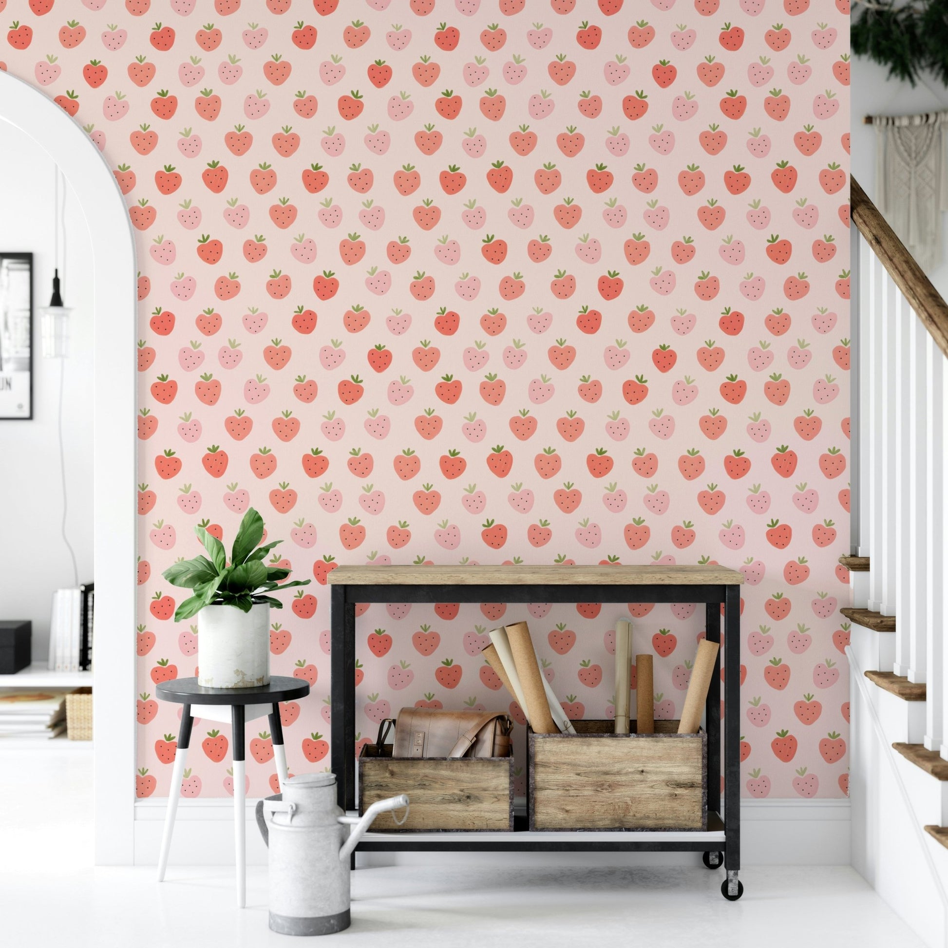 Ideal wallpaper for a child's room or playful space.

