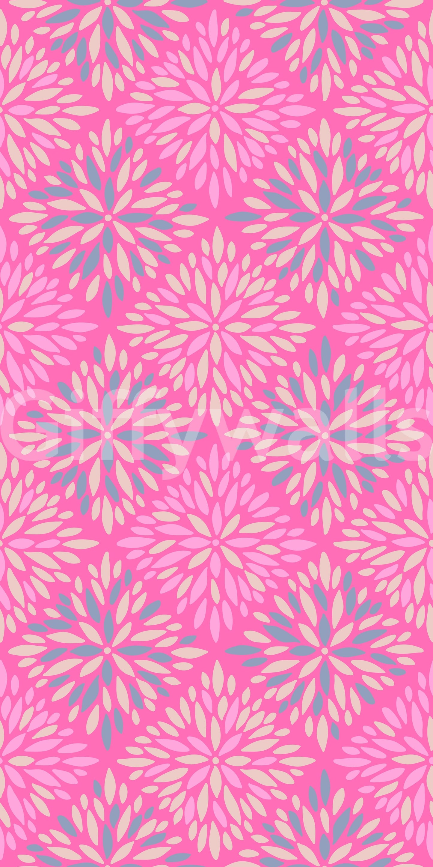 Dahlia Diamonds bohemian wallpaper