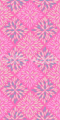 Dahlia Diamonds bohemian wallpaper