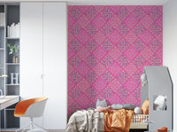 Dahlia Diamonds vibrant wall covering