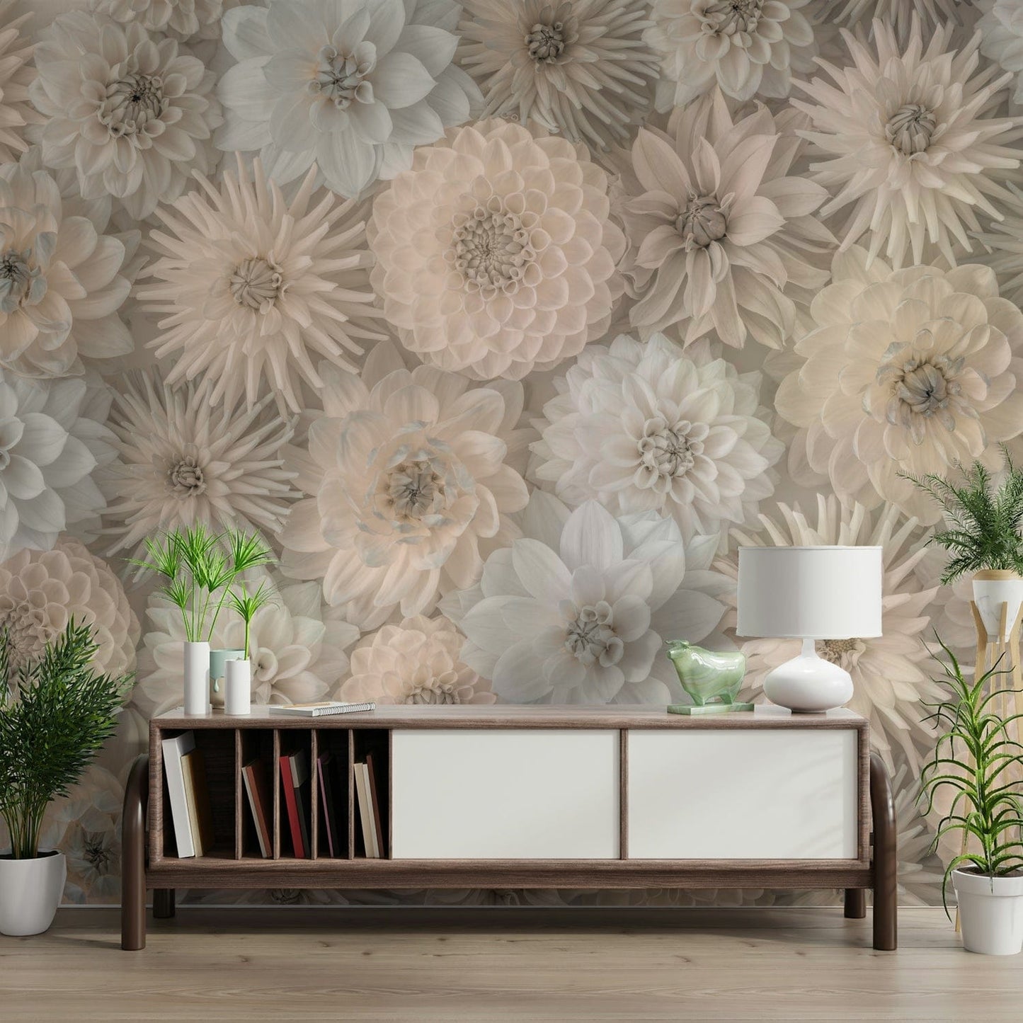 Lush Dahlia Tapestry Wall Mural