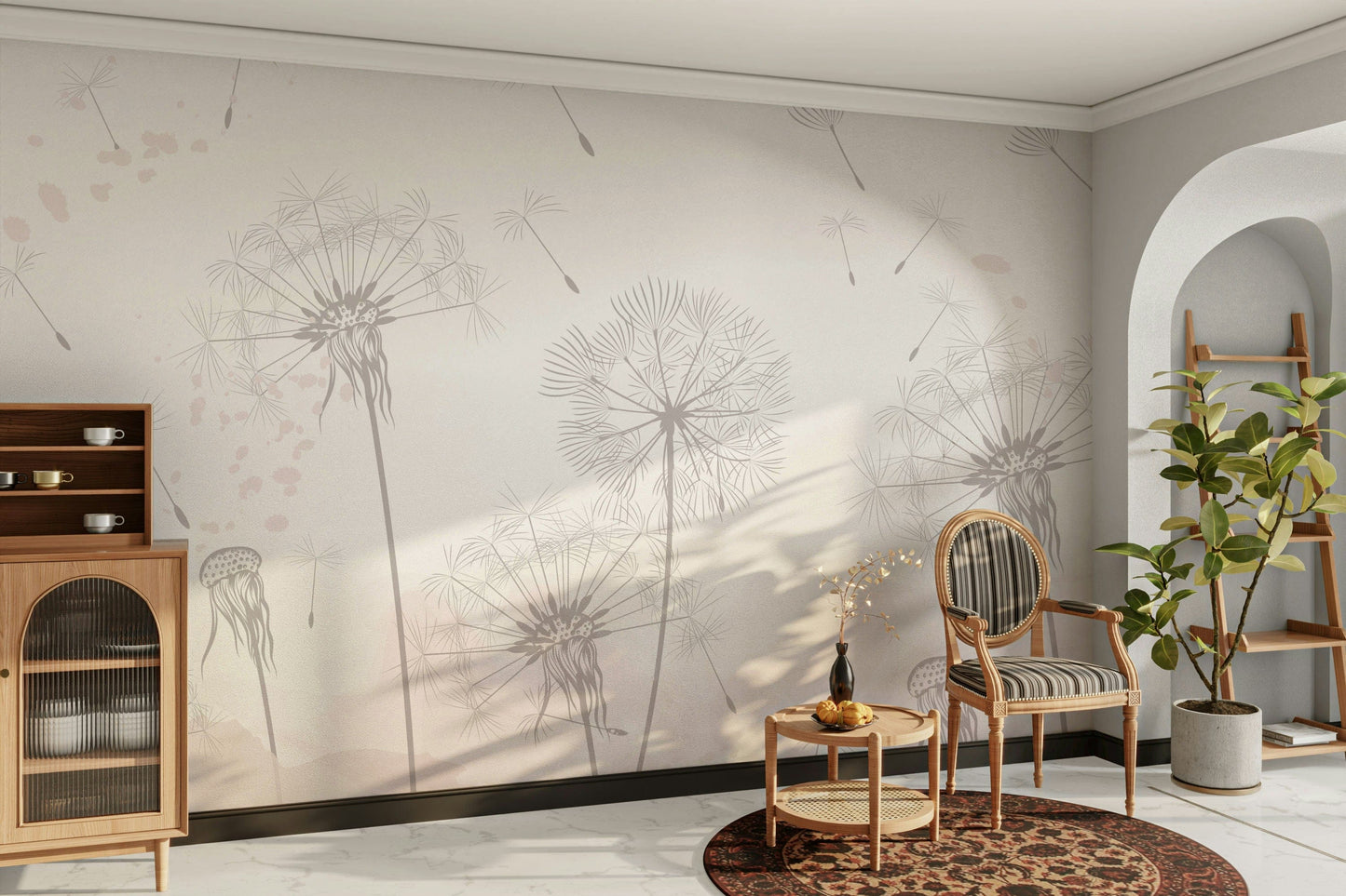 The composition is a repeating, subtle pattern.

