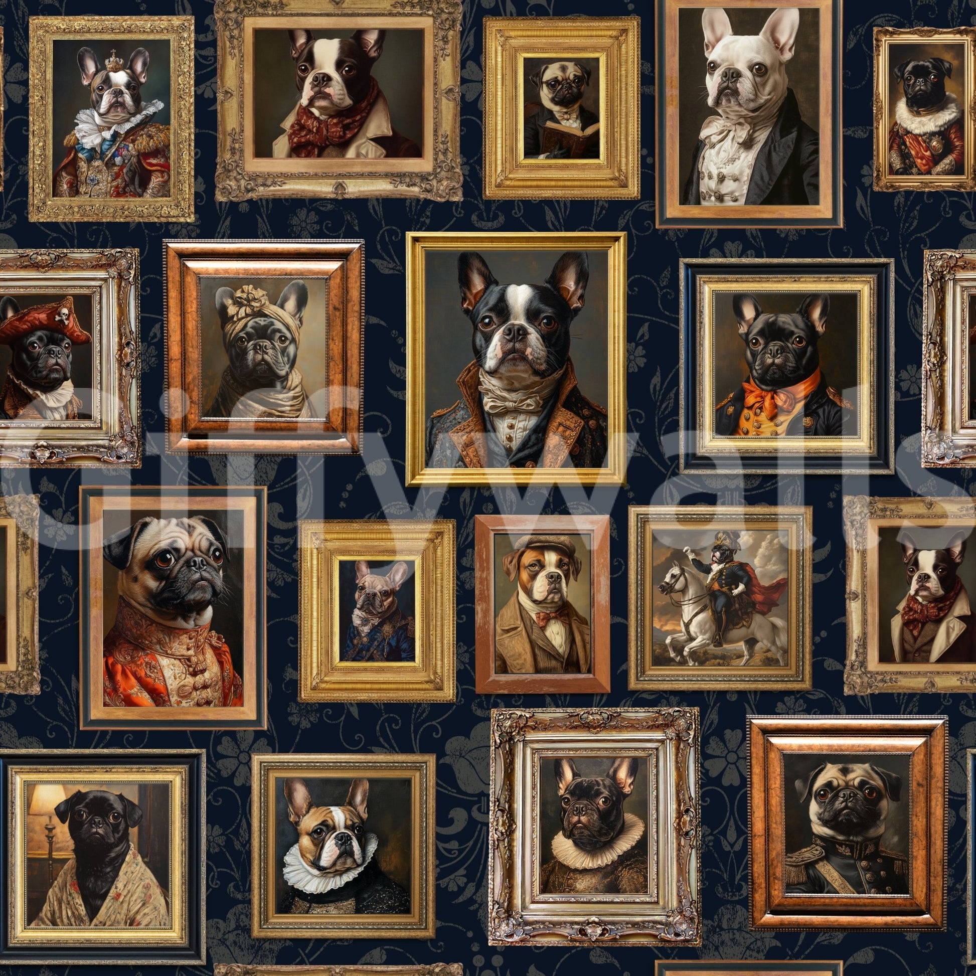 Artistic and unique animal-themed wallpaper.

