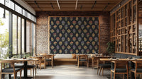 Textured appearance of a classic wallpaper.

