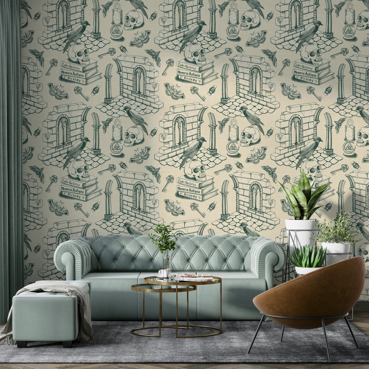 Wallpaper mural for studies, reading rooms, or libraries

