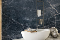 Dark blue marble texture wallpaper mural
