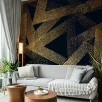 Dark Dancers Wall Mural on a dark wall.

