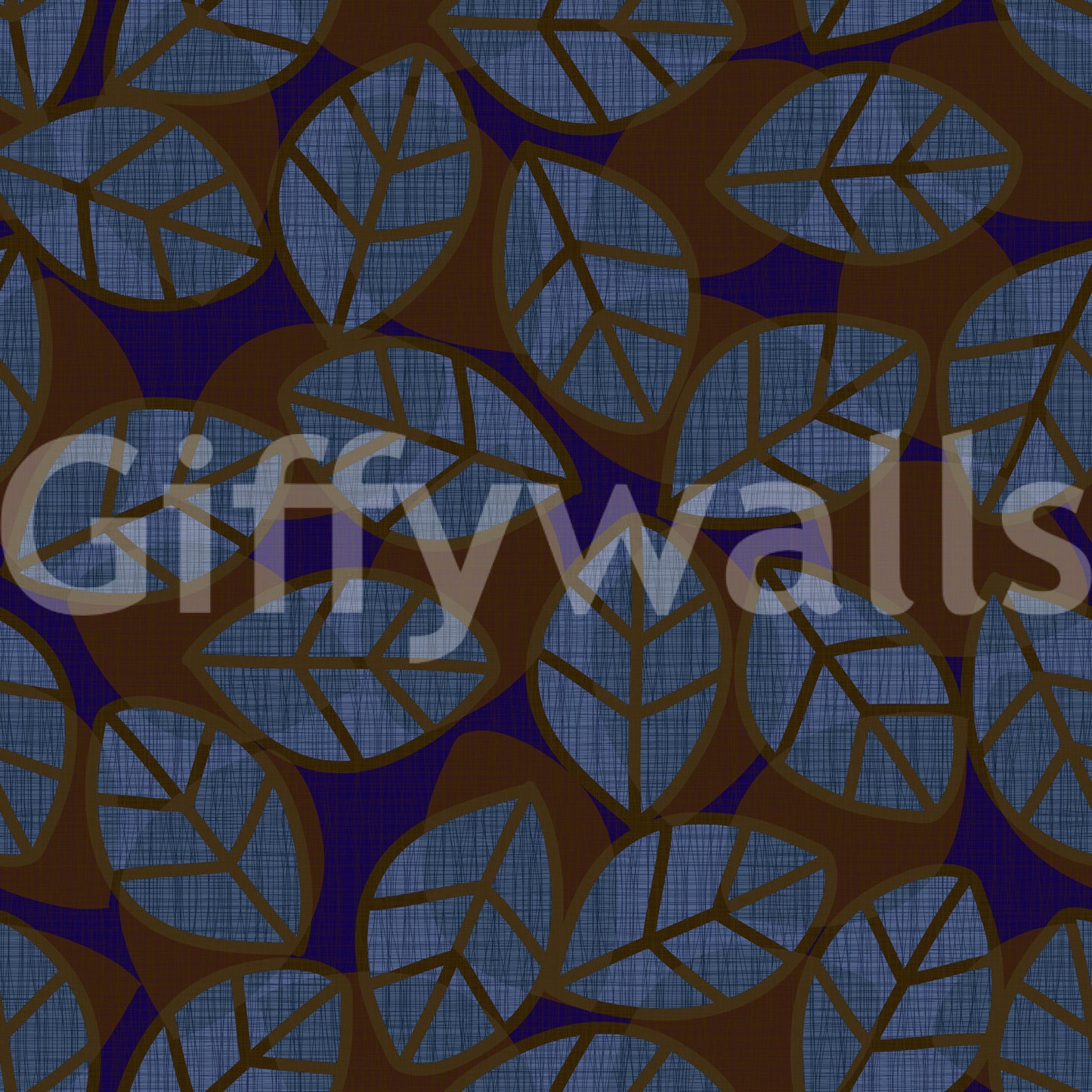 Abstract Leaves Dark Wallpaper⁠