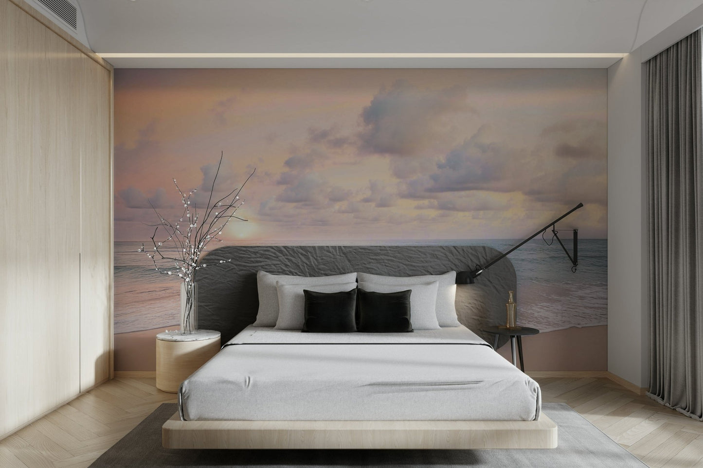 Morning sky-inspired mural design

