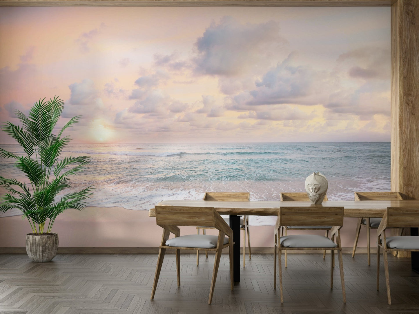 Peaceful dawn wall mural for bedrooms


