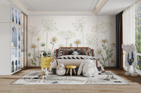 Dazzling Daisies Flower mural wallpaper